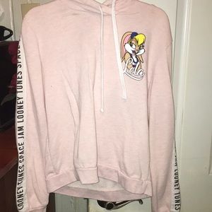Pink space jam hoodie